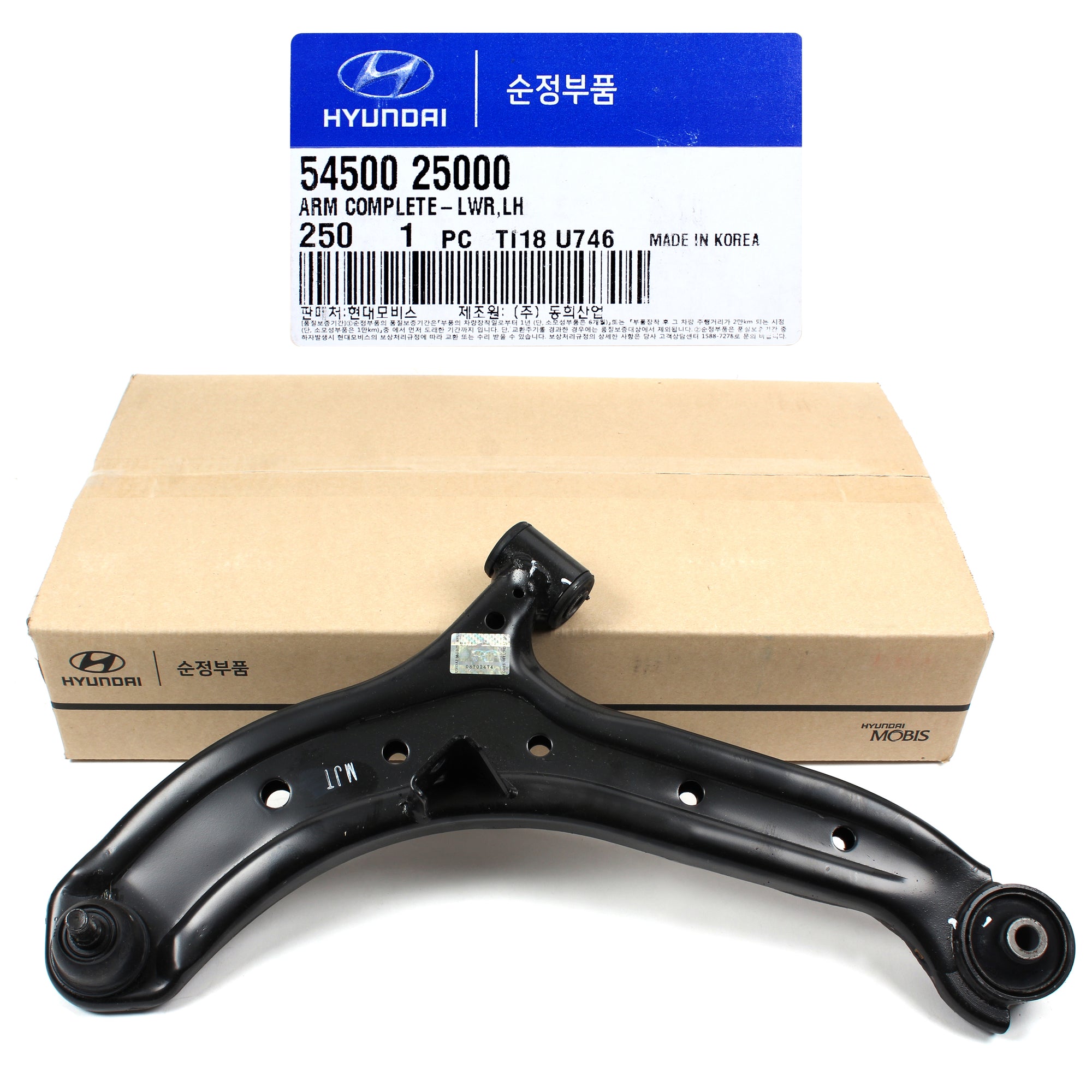 GENUINE Control Arm Lower FRONT LEFT LH for 00-06 Hyundai Accent 5450025000