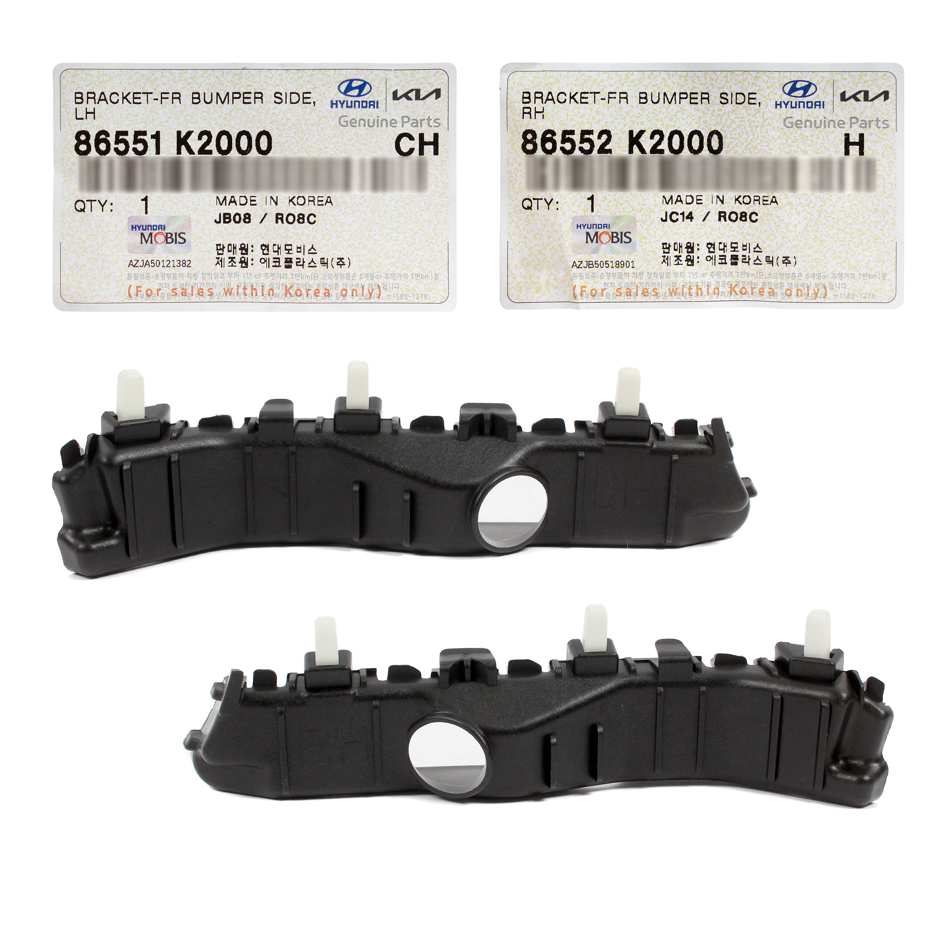 GENUINE Front Bumper Side Brackets LEFT & RIGHT for 2020-2024