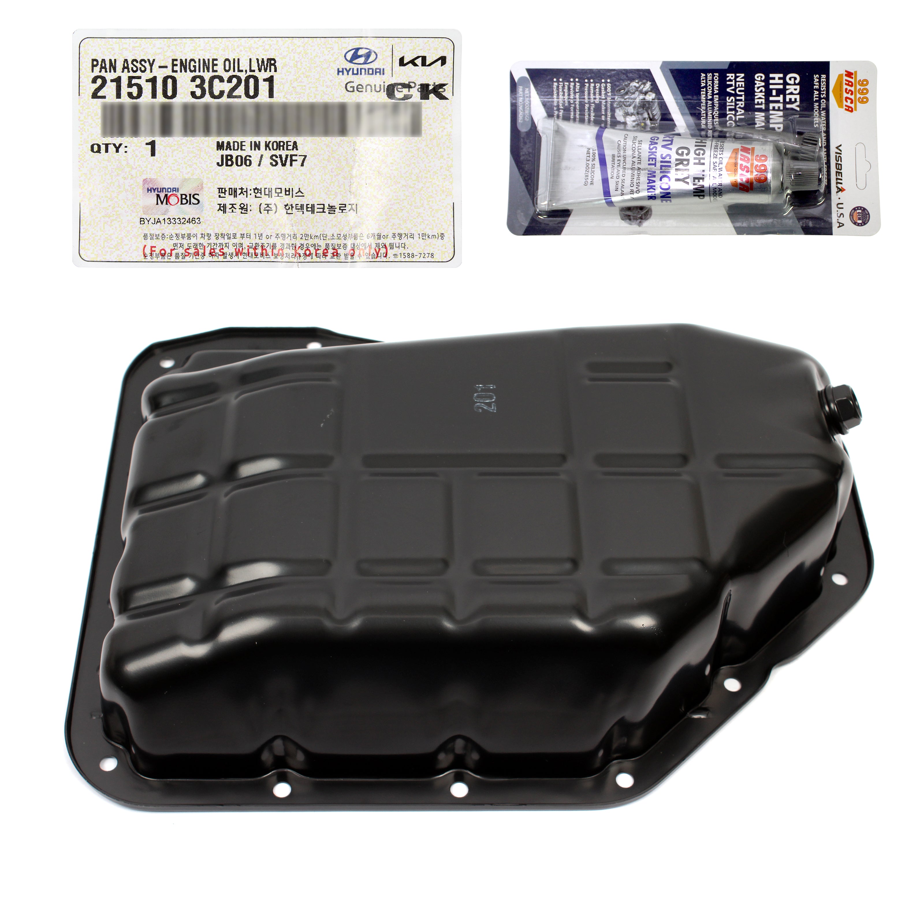 thumbnail image 2 of Engine Oil Pan With Gasket For 2006-2012 Azera, Santa Fe, Sonata, Veracruz, Sedona, Sorento 2 of 2