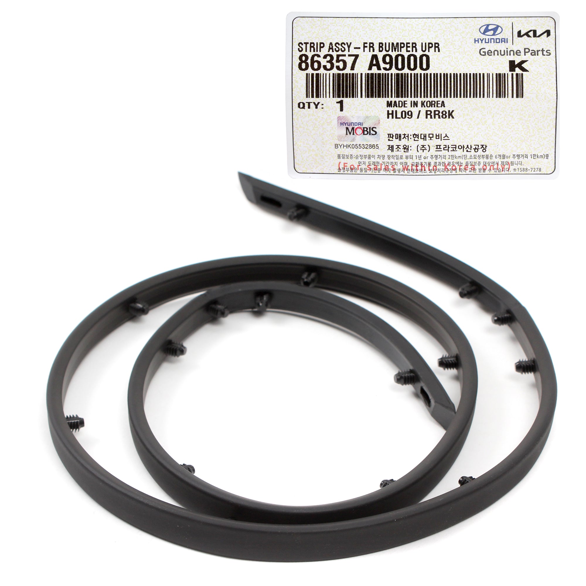 GENUINE Front Bumper Hood Upper Rubber Seal for 2015-21 Kia Sedona 86357A9000