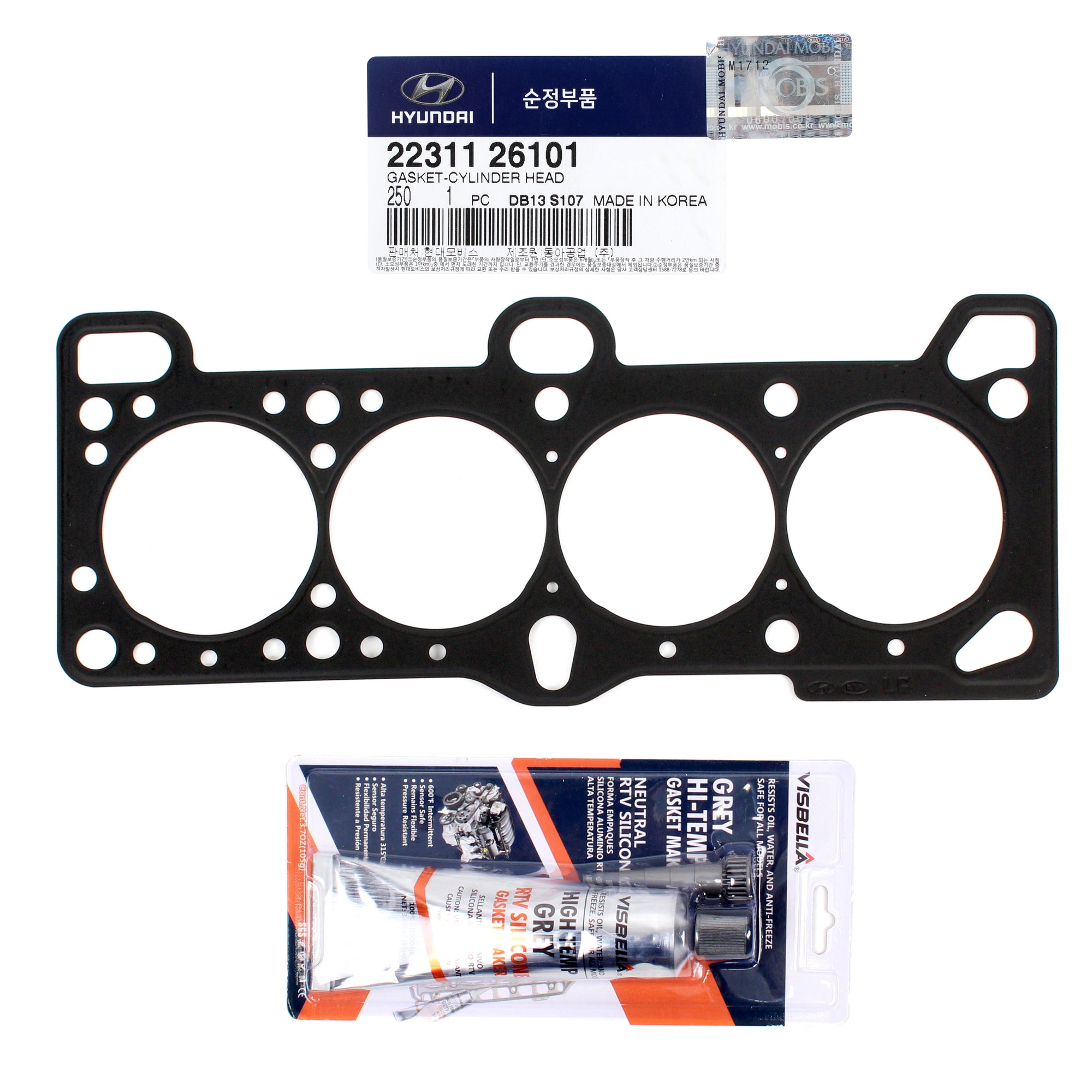 GENUINE MLS Cylinder Head Gasket for 2001-2011 Accent Rio 1.6L OEM 2231126101