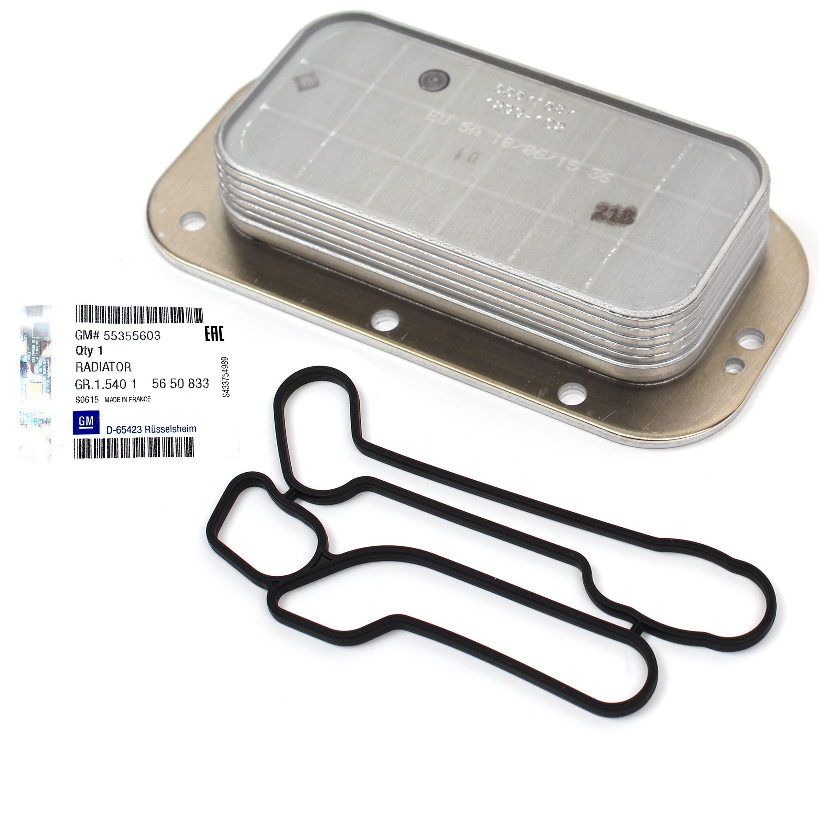 GENUINE Engine Oil Cooler 08-15 Chevy Aveo5 Cruze Sonic G3 Astra