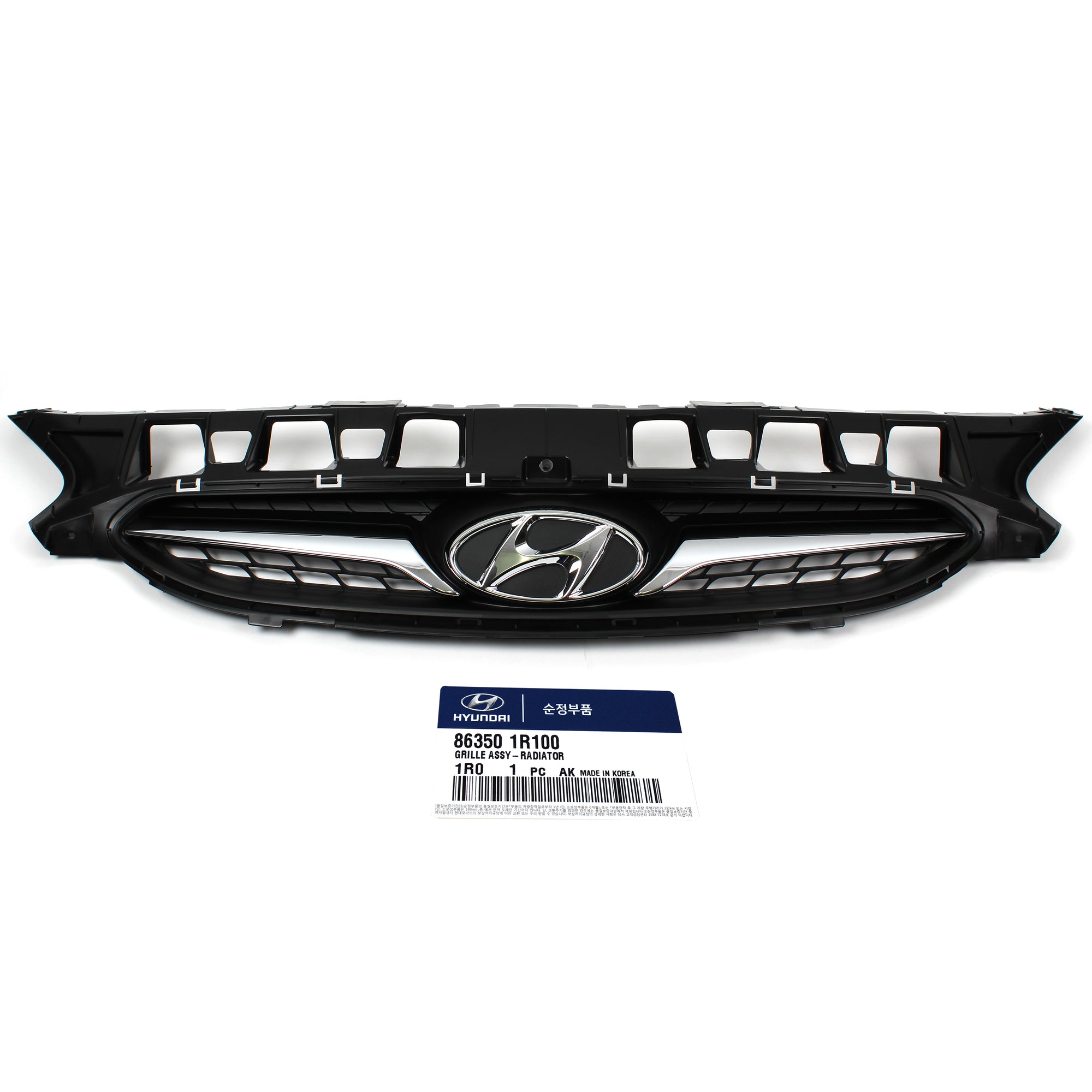 GENUINE Radiator Grille & Upper Cover for 2012-2014 Hyundai Accent 863501R100