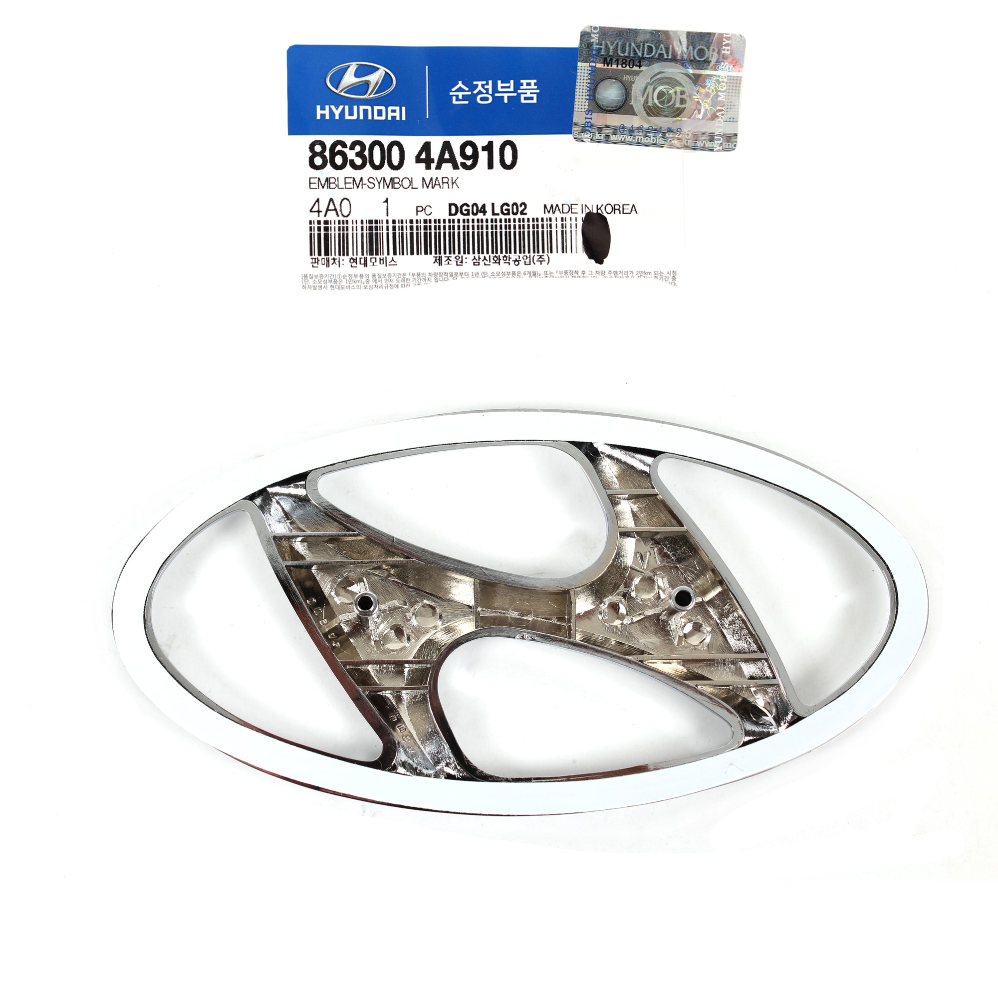 GENUINE Emblem FRONT for 07-13 Hyundai Entourage Santa Fe Sonata 863004A910