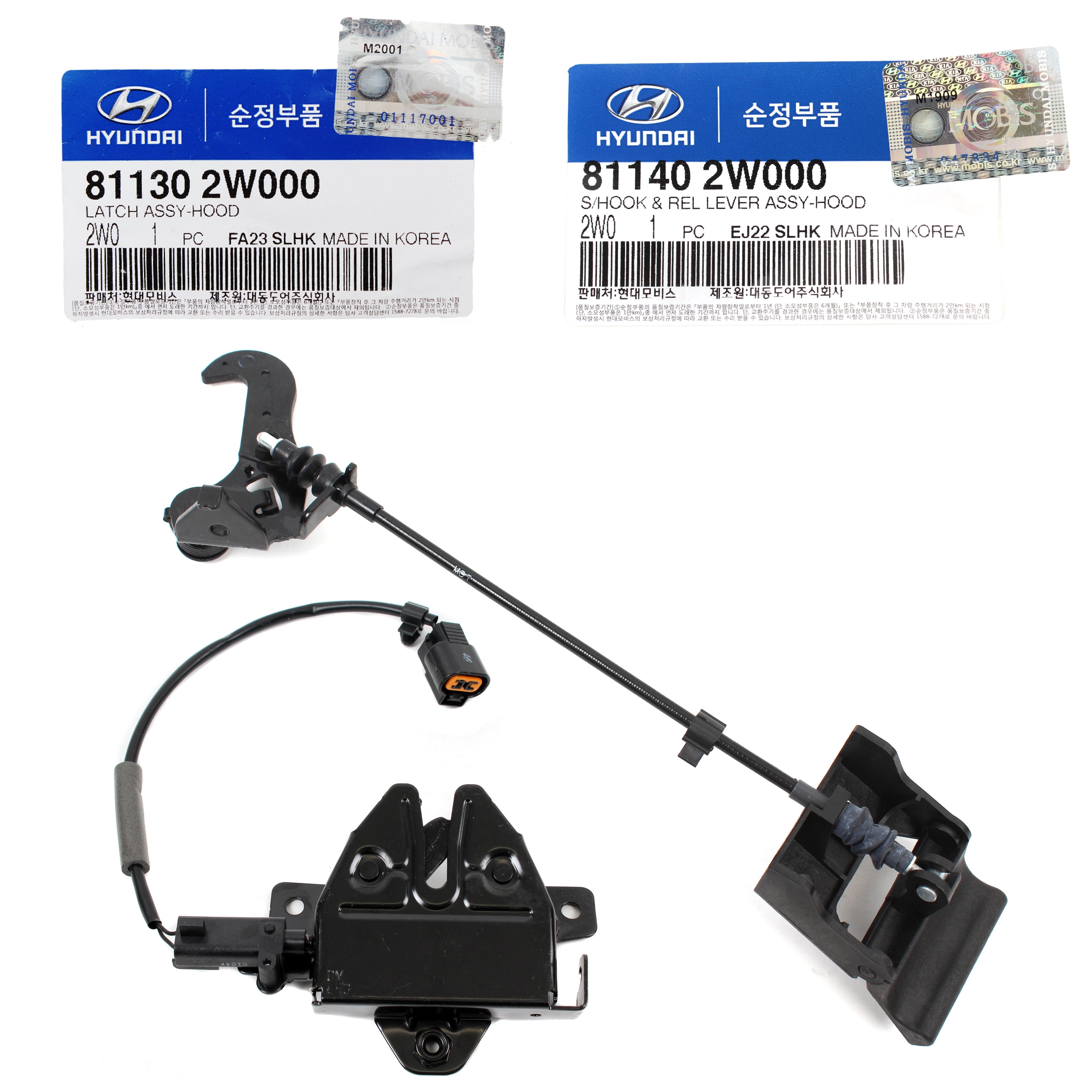 GENUINE Hyundai Santa Fe 13-19 for Hood Safety Catch & Lock Latch