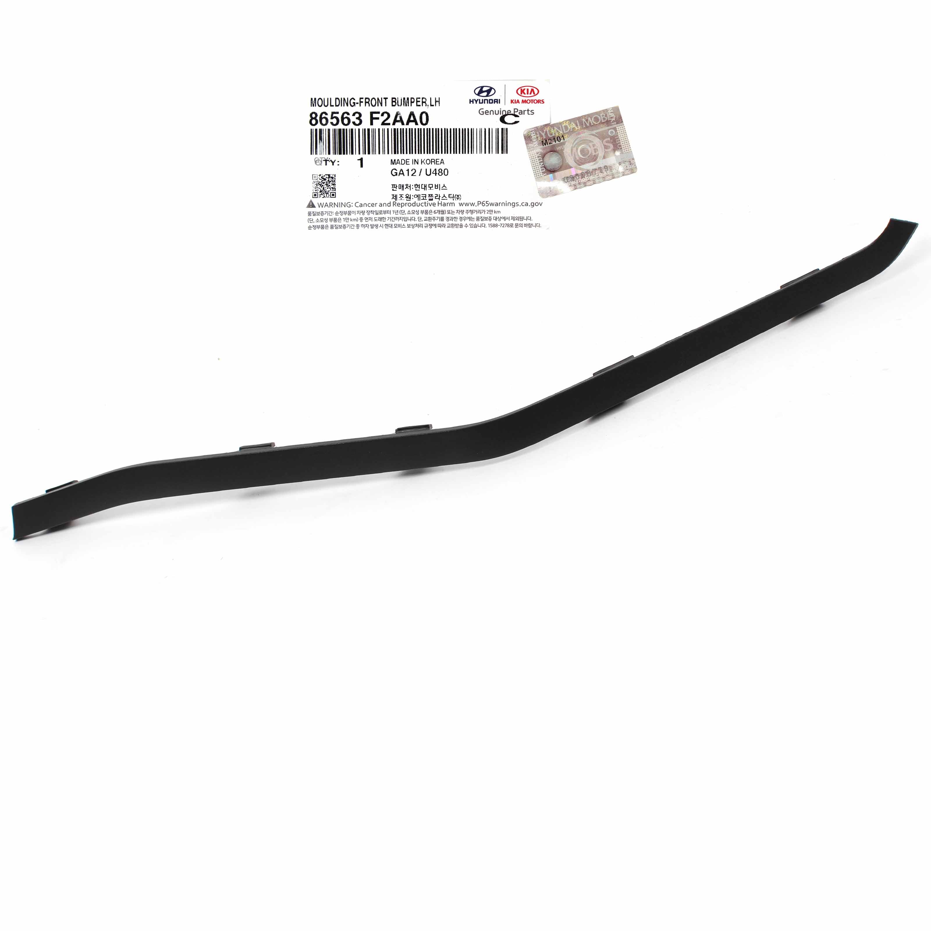 GENUINE Front Bumper Lower Molding LEFT for 19-20 Hyundai Elantra