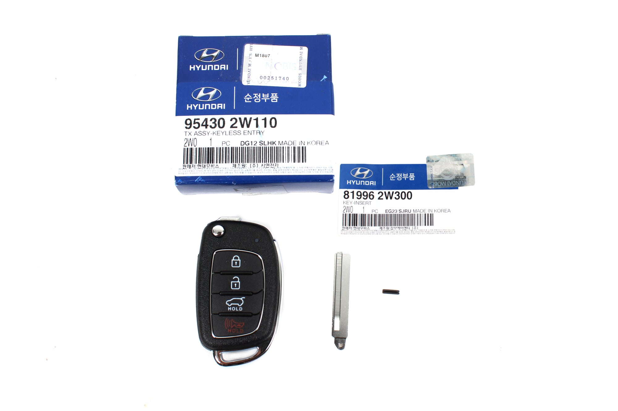 GENUINE Keyless Entry Remote Flip Key FOB for 17-18 SANTA FE SPORT 954302W110