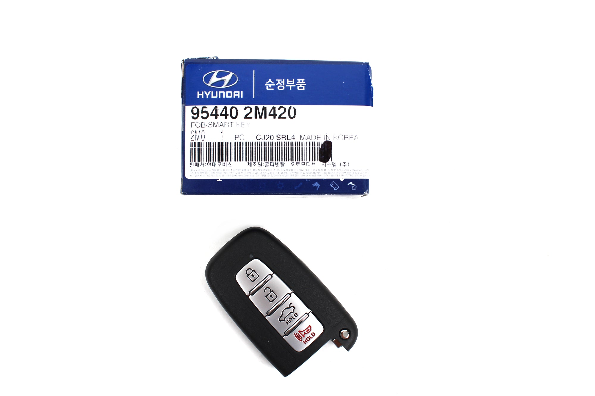 GENUINE FOB Smart Key & Blank Key for 13-16 Hyundai Genesis Coupe 954402M420