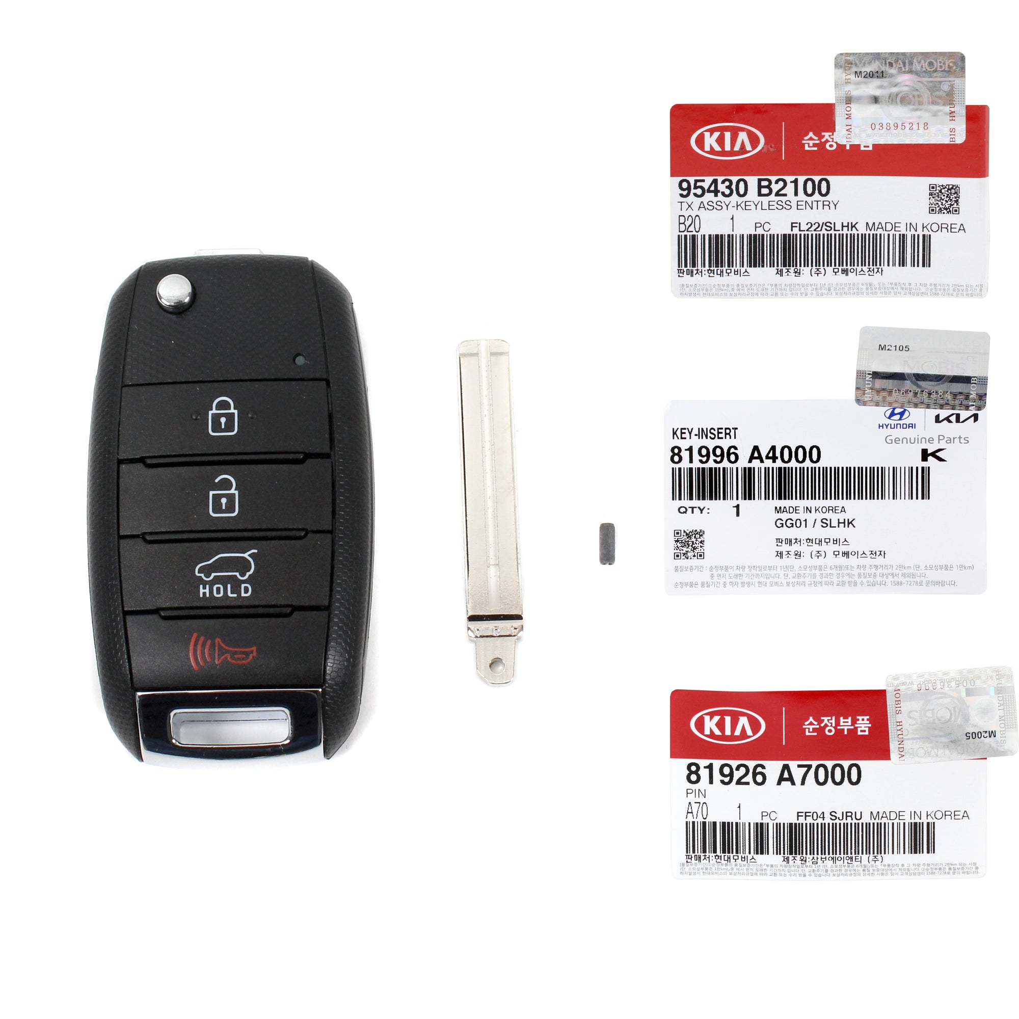 GENUINE FOB Smart Key Remote for 14-19 Kia Soul 95430B2100 81996A4000