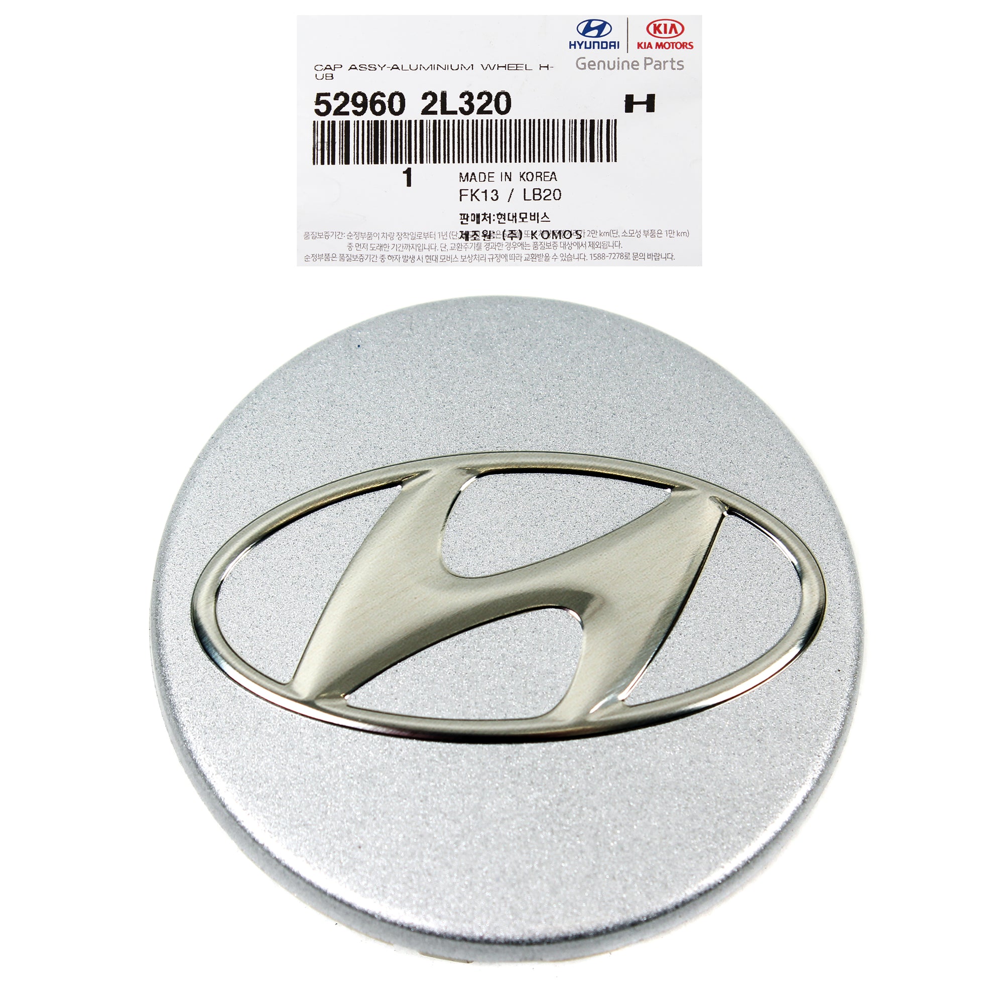 GENUINE Wheel Center Hub Cap for 2009-2014 Hyundai Genesis 3.8L 529602L320