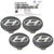 GENUINE Wheel Center Cap Gray 4PCS for 2017-19 Hyundai Santa Fe 3.3L 52960B8200