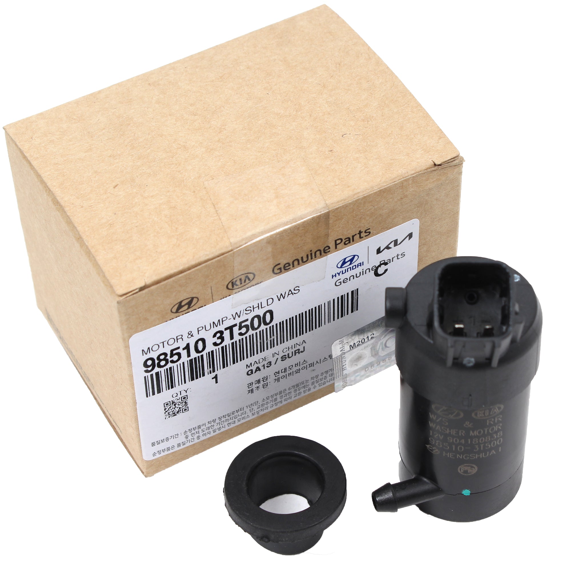 OEM Windshield Washer Pump & Grommet for Genesis G80 G90 Elantra K900 985103T500
