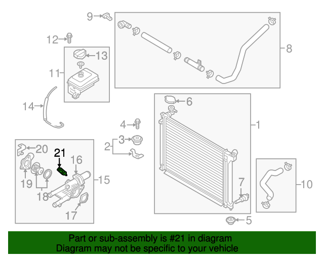 OEM Coolant Temperature Sensor for 2008-2023 Hyundai Kia Check Compatibility