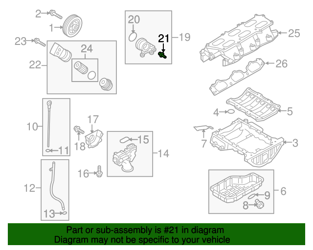 GENUINE Oil Pressure Switch Sensor for 01-22 Hyundai Kia 9475037100 9475037000