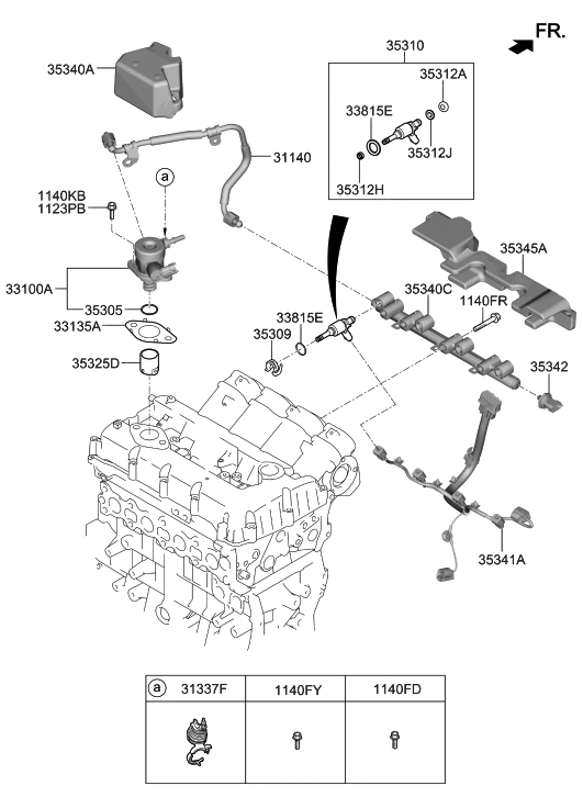 GENUINE High Pressure Fuel Pump for 2019 2020 Hyundai Veloster N 353202GHA1