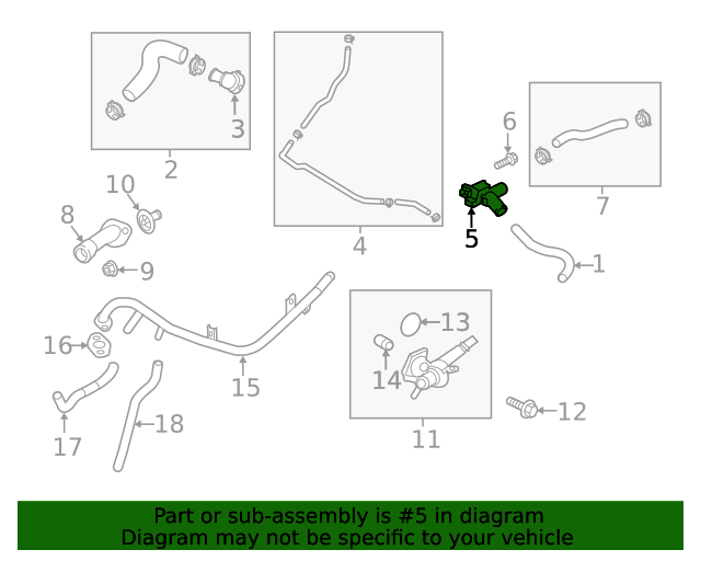 GENUINE Radiator Filler Neck for 17-24 Elantra Veloster Forte 1.6L 25329F3300