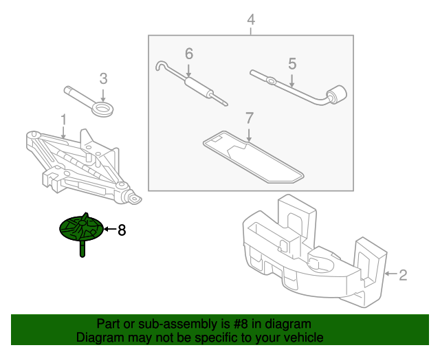 GENUINE Spare Tire Retainer Clamp for 92-16 Hyundai Kia 6285028510 6285024100