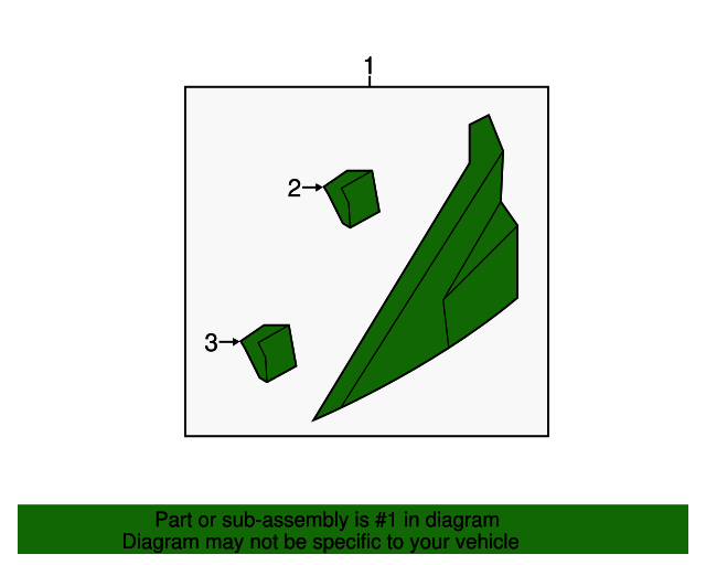 GENUINE Exterior Corner Trim Molding RIGHT for 12-17 Hyundai Accent 861901R000
