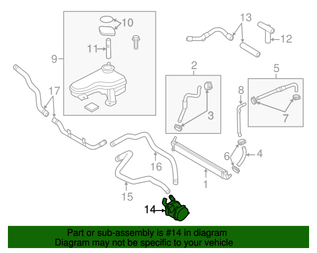 GENUINE Engine Auxiliary Water Pump for 11-13 Sonata Optima HYBRID 369103D000