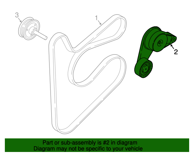 GENUINE Belt Tensioner for 14-21 Elantra Kona Tucson Veloster 1.8 2.0 252812E355