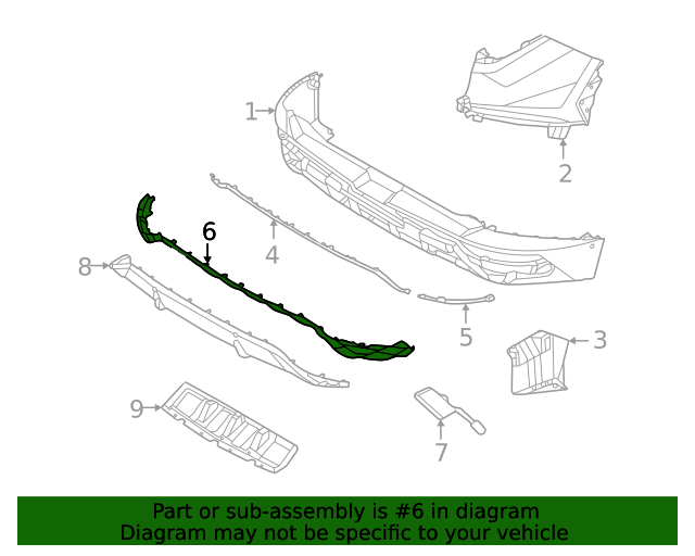 GENUINE Front Bumper Center Molding for 2022-2024 Hyundai Tucson 86569N9010