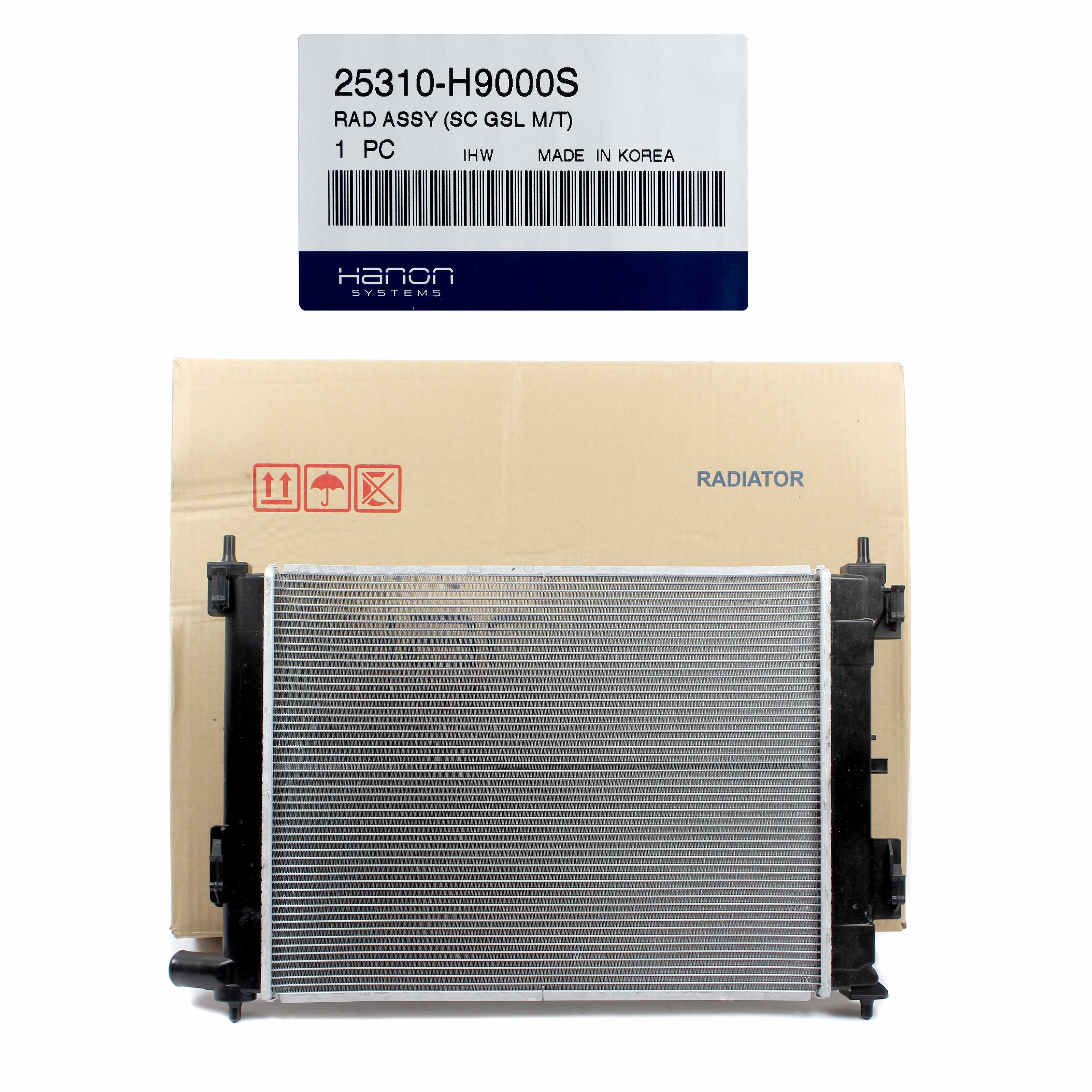 Kia Rio Radiator Rubber OEM Radiator Assy for 2018-2022 Hyundai Accent / 2018-2023 Kia Rio 253 ...