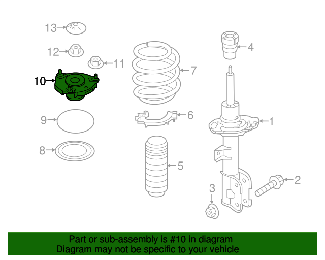 GENUINE Front Suspension Strut Mounts 2PCS for 2016-20 Kia Sorento 54610C5000