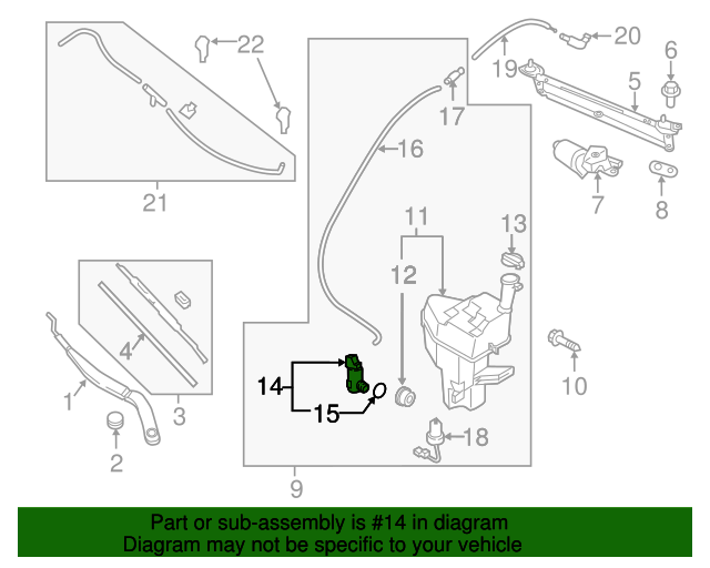 GENUINE Windshield Washer Pump Grommet for 00-17 Hyundai Kia See Compatibility