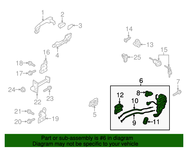 GENUINE Front Door Lock Actuator LEFT DRIVER for 11-13 Kia Optima 813102T030