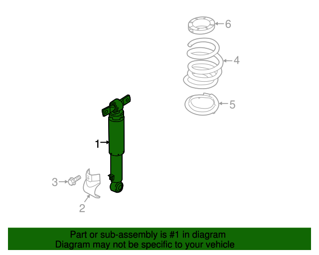GENUINE Rear Shock Absorber for 2015-2021 Kia Sedona 55310A9900