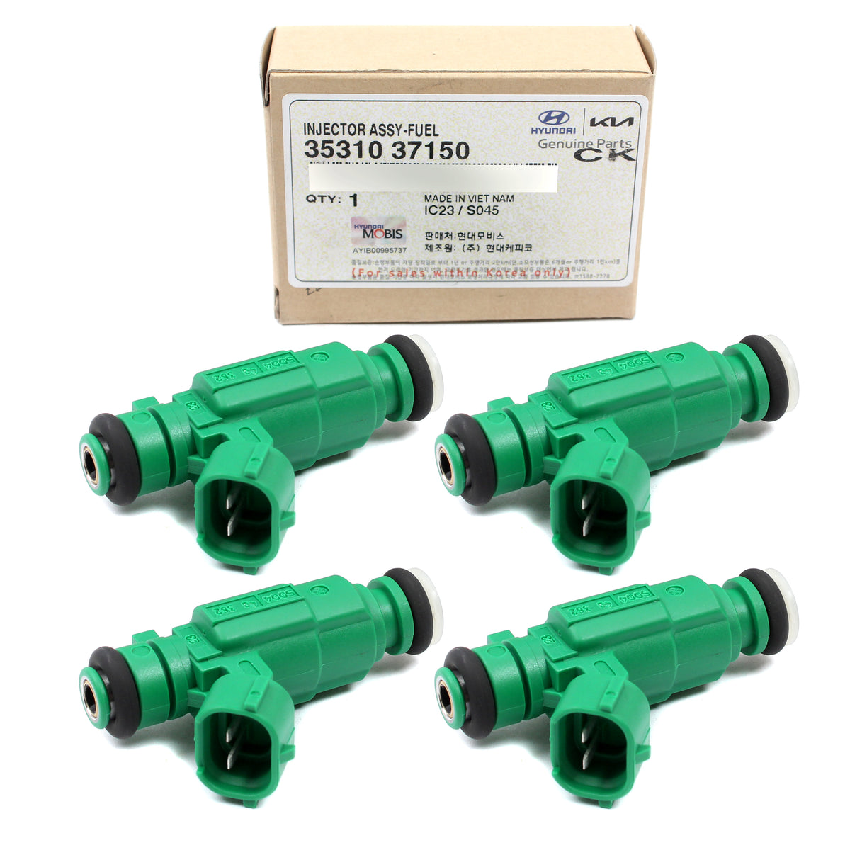 GENUINE Fits 06-11 Kia Rio Rio5 1.6L Fuel Injector 4PCS OEM 35310-37150