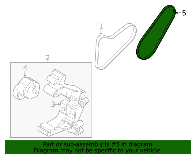 GENEUINE for 2020-2023 Hyundai Kia 2.5L 252122S050 252122S000 Serpentine Belts