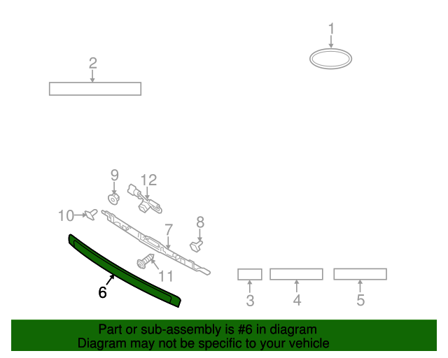 GENUINE REAR Trunk Molding Trim Chrome for 2011-2013 Kia Sorento 873112P000