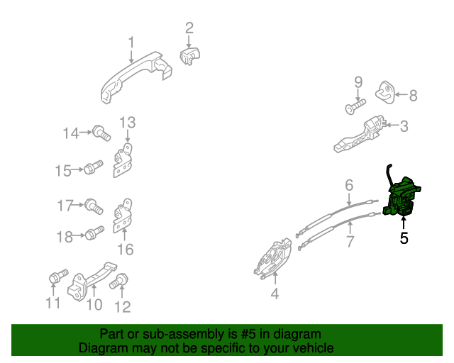 GENUINE REAR Door Lock Actuators LEFT &amp; RIGHT for 2012-2017 Kia Rio 814211W020