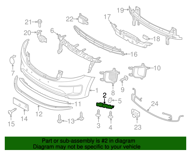 GENUINE Front Bumper Side Bracket RIGHT RH for 15-21 Kia Sedona 86514A9000
