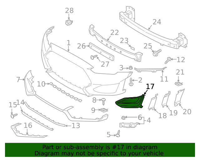 GENUINE Front Bumper Fog Blanking Cover RIGHT for 2019-2022 Hyundai Veloster N