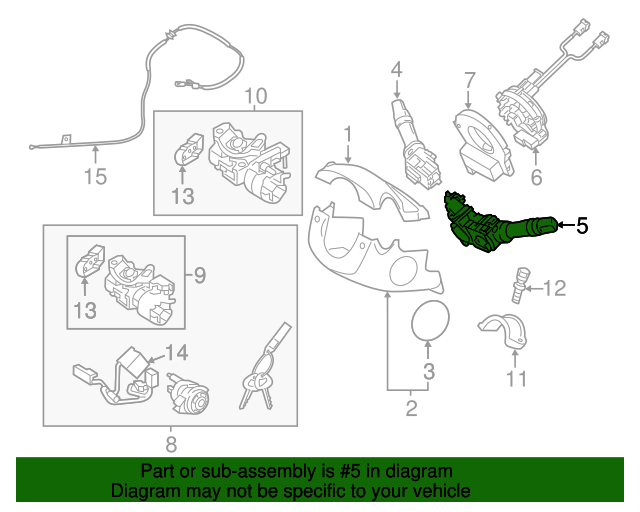 GENUINE Headlight &amp; Turn Signal Switch for 2002-2020 Hyundai Kia Compatibility