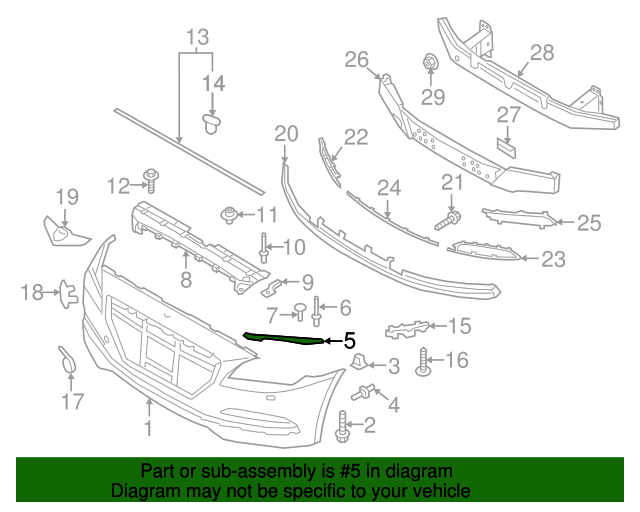 GENUINE Front Bumper Side Bracket RIGHT for 2015-2017 G80 GENESIS 86556B1000