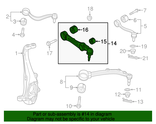 GENUINE Front Rear Lower Control Arm RIGHT for 15-20 Genesis G80 RWD 54501B1000