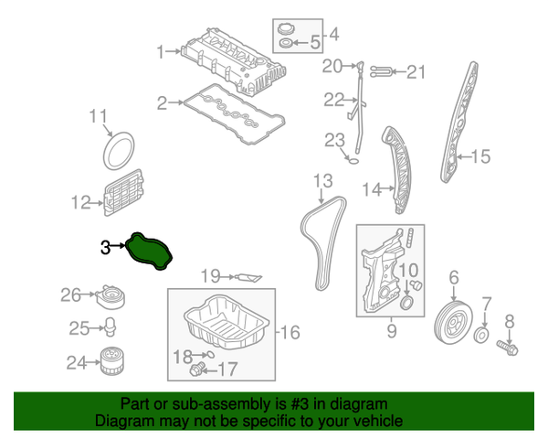 GENUINE Fuel Pump Gasket for 11-16 Sonata Tucson Optima Sportage 22442 -  True Green Parts