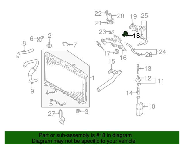 OEM Thermostat for 2001-2009 Santa Fe Sonata Tiburon Tucson XG350 V6 2550037200
