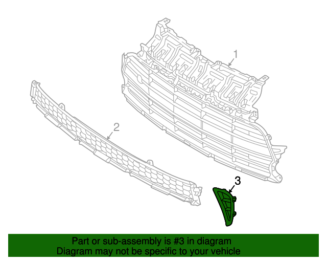 GENUINE Front Bumper Lower Grille Cover LEFT for 2017-2019 Kia Soul 86563B2800