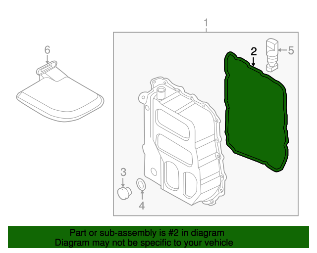 GENUINE Transmission Oil Pan Gasket for 10-19 Azera Santa Fe Sonata 452833B010