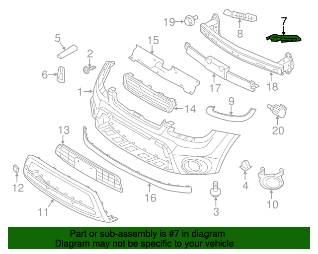 GENUINE Front Bumper Upper Brackets LEFT &amp; RIGHT for 12-13 Kia Soul 865522K500
