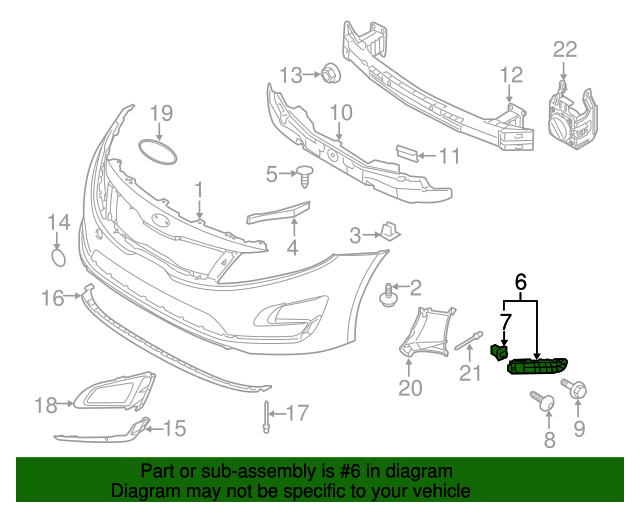 GENUINE Front Bumper Side Brackets LH &amp; RH for 2014-16 Kia Optima 865142T500