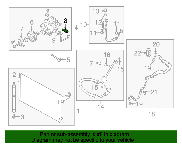 OEM A/C Compressor Control Valve for 2012-2024 Genesis Hyundai Kia 976743M001