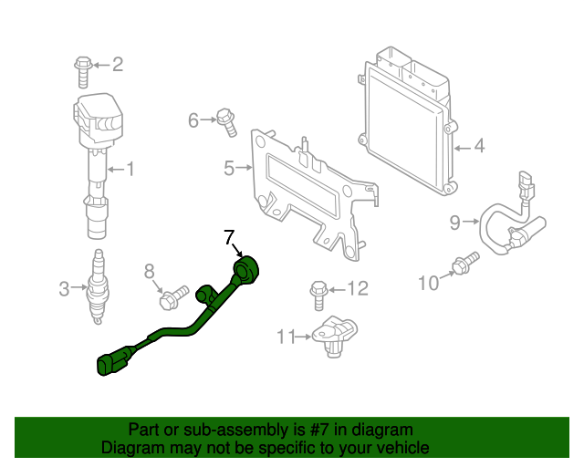 GENUINE Knock Sensor for 10-22 Forte Optima Seltos Soul 1.8L 2.0L 392502E000