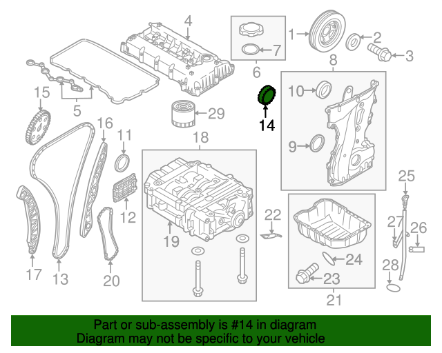 GENUINE Crankshaft Gear Sprocket 06-15 Hyundai Kia Sonata Forte 2.4L 2312125050