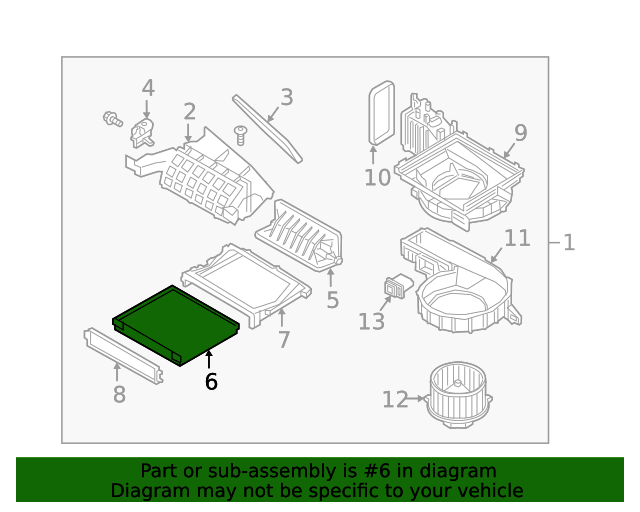 GENUINE Cabin Air Filter for 2009-2024 GENESIS HYUNDAI KIA 97133D2000
