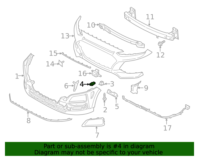 GENUINE Front Bumper Side Bracket RIGHT for 2018-2021 Hyundai Kona 86578J9000